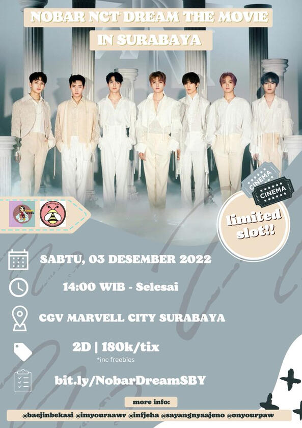 NOBAR NCT DREAM THE MOVIE in Surabaya